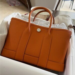 Hermes Vibrant Orange Tote Bag